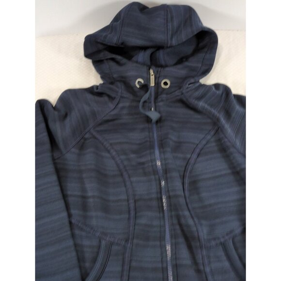 Athleta Hoodie Women's Medium Full Zip Blue Sweatshirt Long Sleeve - Picture 3 of 9
